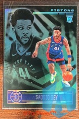 2020-21 Panini Illusions Emerald RC #159 Saddiq Bey Detroit Pistons